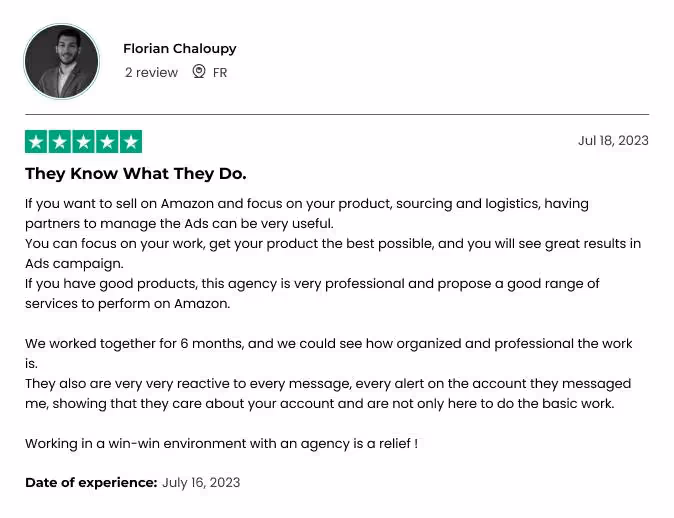 Read reviews from our happy clients. See why they love our service and join our satisfied customer community